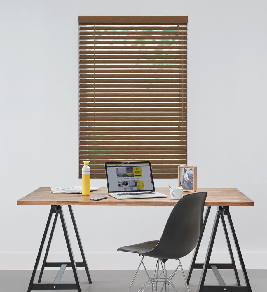 Houten Jaloezie Harmony Op Maat - Donker Teak - Veneta.com